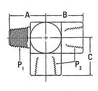 2092 External Pipe X Internal Pipe Tee